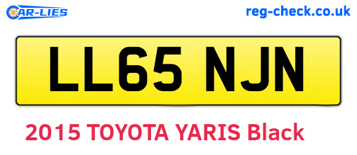 LL65NJN are the vehicle registration plates.
