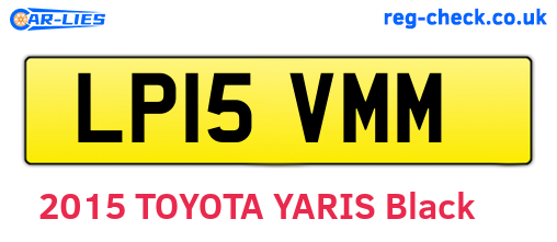 LP15VMM are the vehicle registration plates.