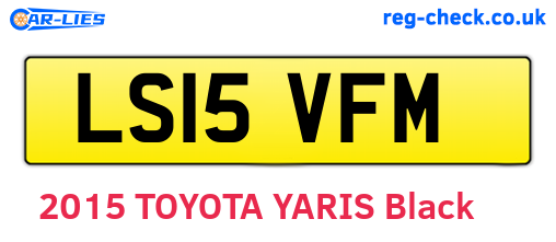 LS15VFM are the vehicle registration plates.
