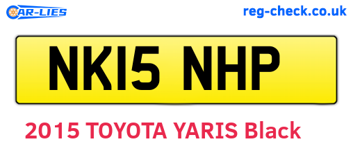 NK15NHP are the vehicle registration plates.