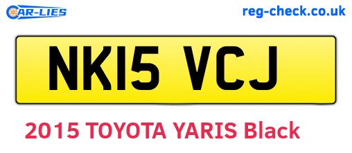 NK15VCJ are the vehicle registration plates.