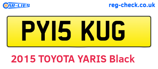PY15KUG are the vehicle registration plates.