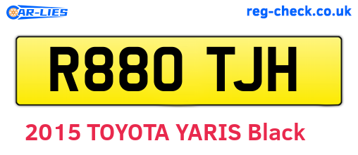 R880TJH are the vehicle registration plates.