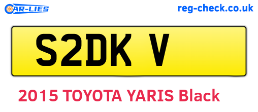 S2DKV are the vehicle registration plates.