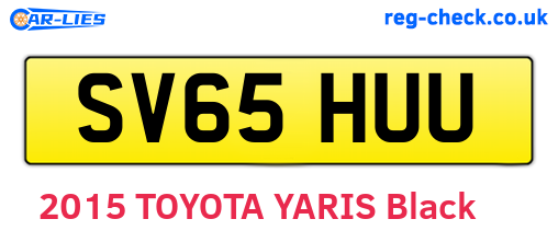 SV65HUU are the vehicle registration plates.