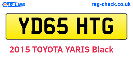 YD65HTG are the vehicle registration plates.