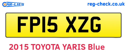 FP15XZG are the vehicle registration plates.