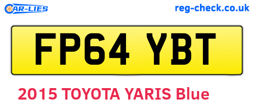 FP64YBT are the vehicle registration plates.