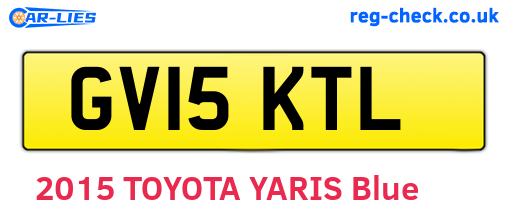 GV15KTL are the vehicle registration plates.