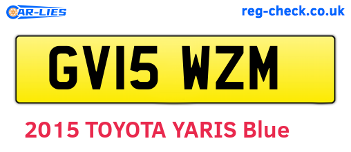 GV15WZM are the vehicle registration plates.