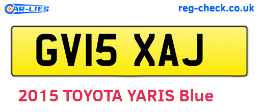 GV15XAJ are the vehicle registration plates.