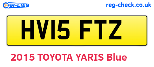 HV15FTZ are the vehicle registration plates.