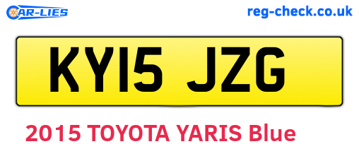 KY15JZG are the vehicle registration plates.