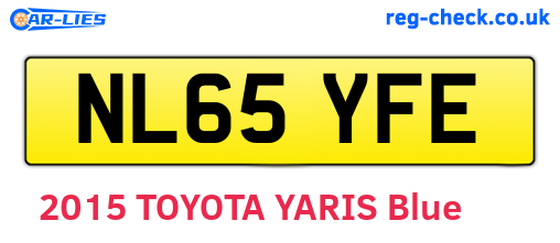 NL65YFE are the vehicle registration plates.