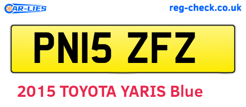 PN15ZFZ are the vehicle registration plates.