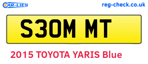 S30MMT are the vehicle registration plates.