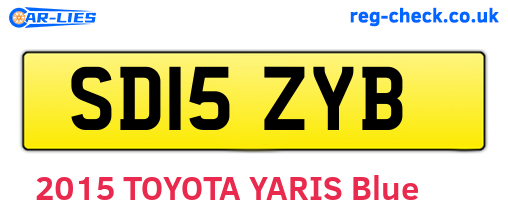 SD15ZYB are the vehicle registration plates.