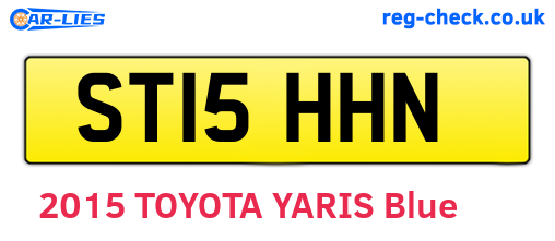 ST15HHN are the vehicle registration plates.
