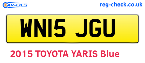 WN15JGU are the vehicle registration plates.