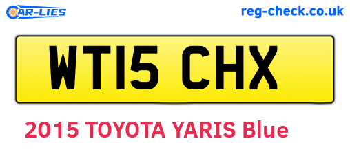 WT15CHX are the vehicle registration plates.