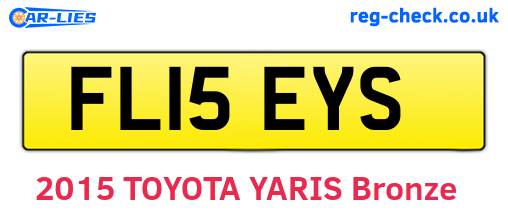 FL15EYS are the vehicle registration plates.