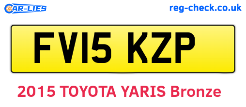 FV15KZP are the vehicle registration plates.
