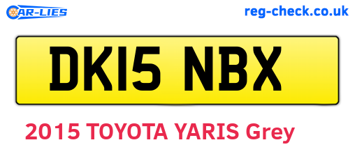 DK15NBX are the vehicle registration plates.