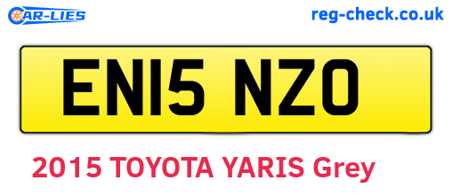 EN15NZO are the vehicle registration plates.