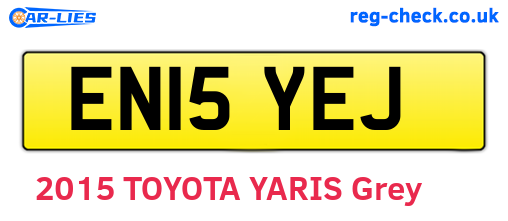 EN15YEJ are the vehicle registration plates.