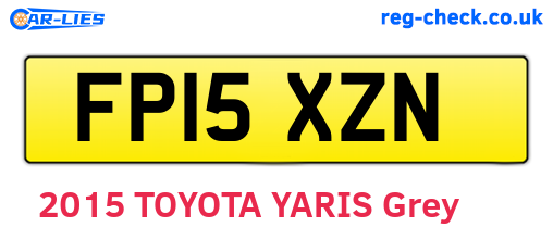 FP15XZN are the vehicle registration plates.