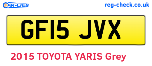 GF15JVX are the vehicle registration plates.