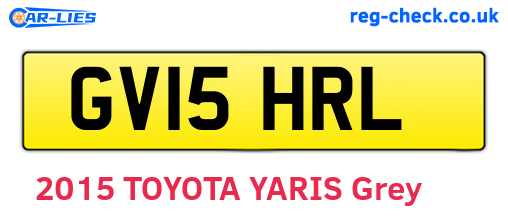 GV15HRL are the vehicle registration plates.
