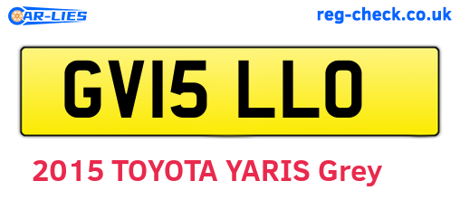 GV15LLO are the vehicle registration plates.