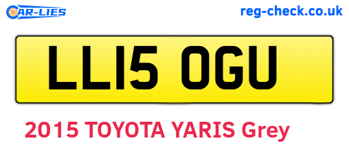 LL15OGU are the vehicle registration plates.