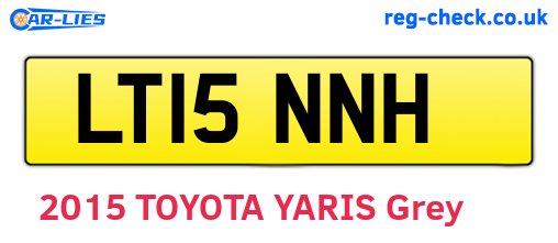 LT15NNH are the vehicle registration plates.