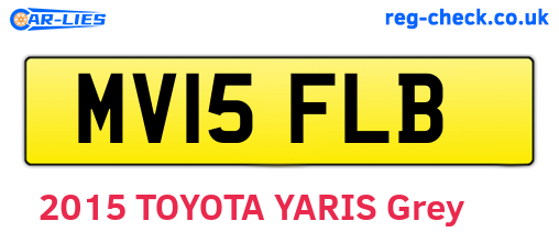 MV15FLB are the vehicle registration plates.