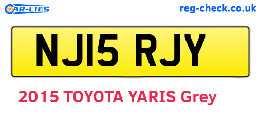 NJ15RJY are the vehicle registration plates.