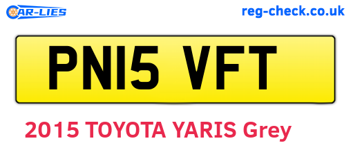 PN15VFT are the vehicle registration plates.
