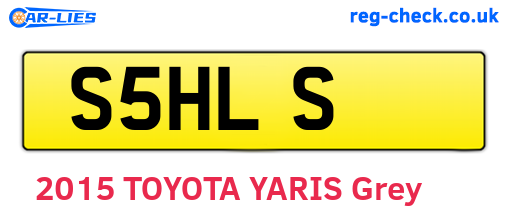 S5HLS are the vehicle registration plates.