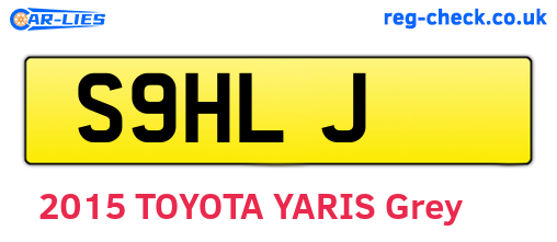 S9HLJ are the vehicle registration plates.