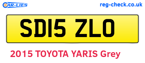 SD15ZLO are the vehicle registration plates.