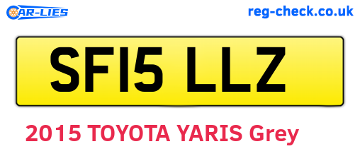 SF15LLZ are the vehicle registration plates.