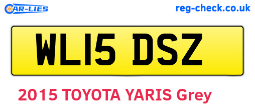WL15DSZ are the vehicle registration plates.