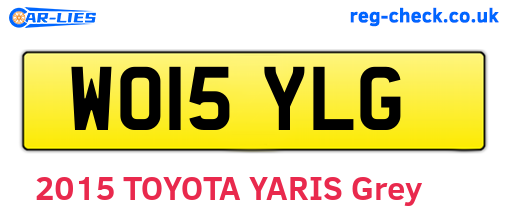 WO15YLG are the vehicle registration plates.