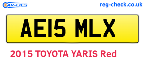AE15MLX are the vehicle registration plates.