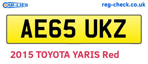 AE65UKZ are the vehicle registration plates.