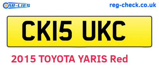 CK15UKC are the vehicle registration plates.