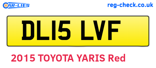 DL15LVF are the vehicle registration plates.