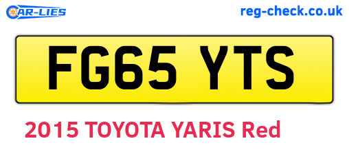 FG65YTS are the vehicle registration plates.