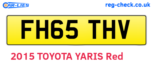 FH65THV are the vehicle registration plates.